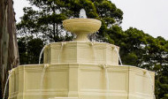 St. Francis Wood Fountain